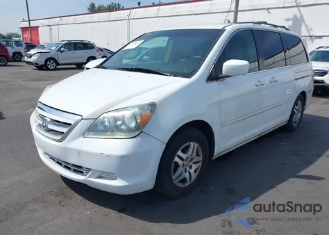 2005 Honda Odyssey Ex z USA, uszkodzony, nr VIN 5FNRL38405B028185